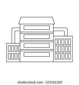 Factory icon of vector illustration for web and mobile