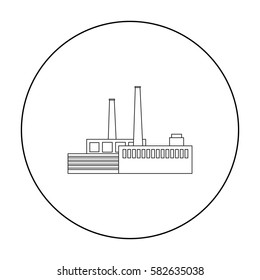 Factory icon of vector illustration for web and mobile