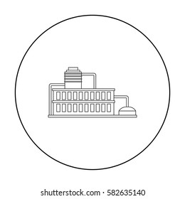 Factory icon of vector illustration for web and mobile