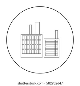 Factory icon of vector illustration for web and mobile