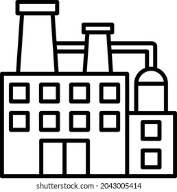 Factory icon vector image. Can also be used for web apps, mobile apps and print media.