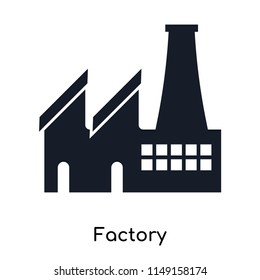 Factory icon vector isolated on white background for your web and mobile app design, Factory logo concept