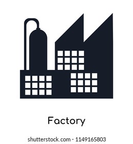 Factory icon vector isolated on white background for your web and mobile app design, Factory logo concept