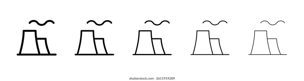Factory icon Vector logo sign