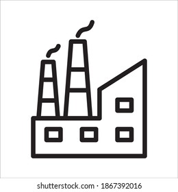 Factory Icon Vector Logo Template Illustration
