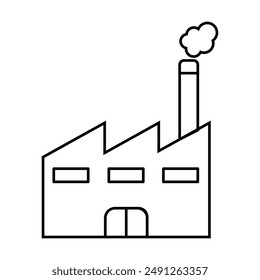 factory  icon vector on white background
