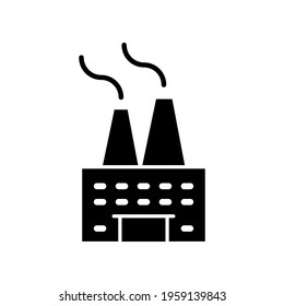 Factory icon vector. production illustration sign. workshop symbol or logo.