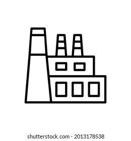 Factory icon vector. productions  illustration sign. manufacture symbol. industry logo.