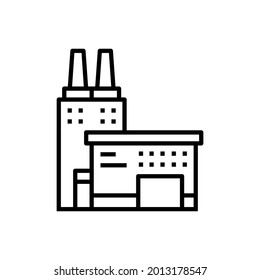 Factory icon vector. productions  illustration sign. manufacture symbol. industry logo.