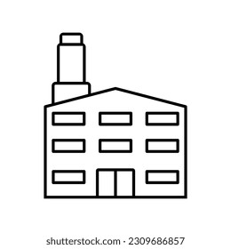 Factory icon vector. productions  illustration sign. manufacture symbol. industry logo.