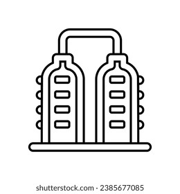 Factory icon vector. productions  illustration sign. manufacture symbol. industry logo.