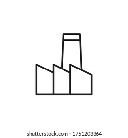factory icon vector sign symbol