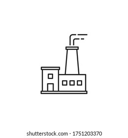 factory icon vector sign symbol