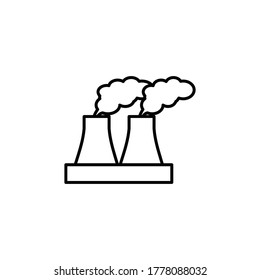 símbolo del vector del icono de fábrica