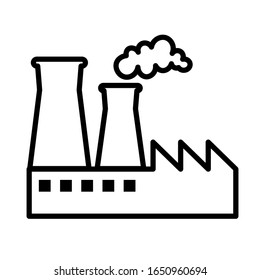 Factory icon vector sign and symbols on trendy design
