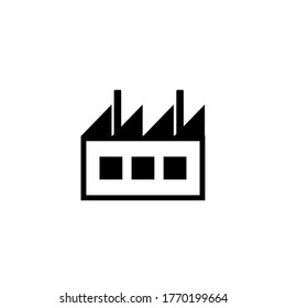 Factory icon. Vector signs. Vector illustration