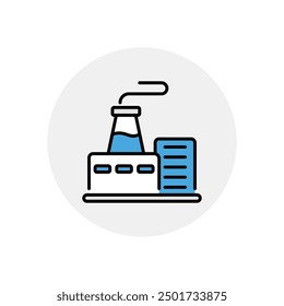 Factory icon vector stock illustration