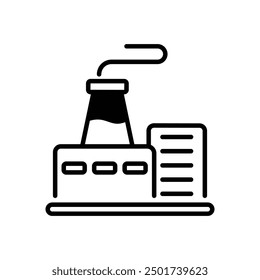 Factory icon vector stock illustration