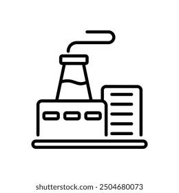 Factory icon vector stock illustration