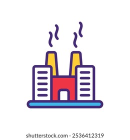 Icono de fábrica Vector ilustración de stock