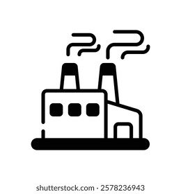 Factory icon vector stock illustration