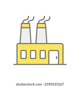 Factory icon vector stock illustration