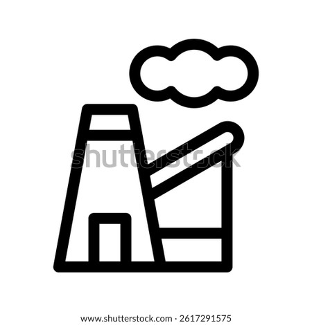 Factory Icon Vector Symbol Design Illustration