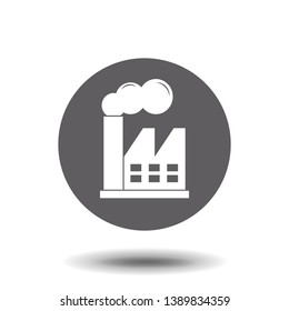 Factory icon. Vector symbol stock illustration web.