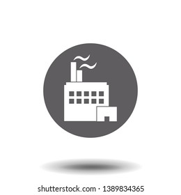 Factory icon. Vector symbol stock illustration web.