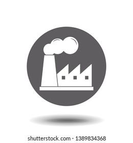 Factory icon. Vector symbol stock illustration web.