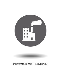 Factory icon. Vector symbol stock illustration web.