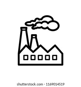 factory icon vector template