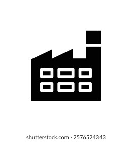 Factory icon web design in vector