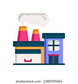 icono de fábrica para tu sitio web, móvil, presentación y diseño de logotipo.
