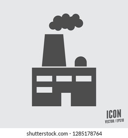 Factory icon.Plant vector sign