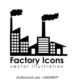 factory icons over white background vector illustration  
