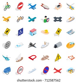 Factory icons set. Isometric style of 36 factory vector icons for web isolated on white background