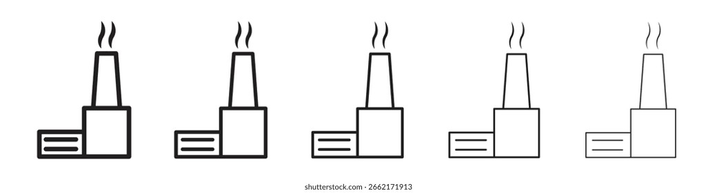 Factory icons. simple and modern vector icon designs
