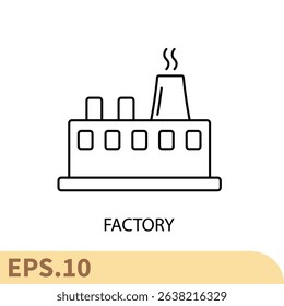 Factory icons  symbol vector elements for infographic web