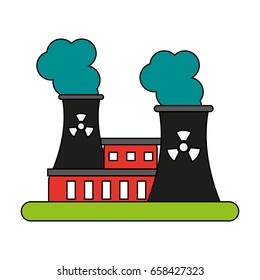 factory illustration cartoon flat