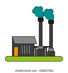 factory illustration cartoon flat