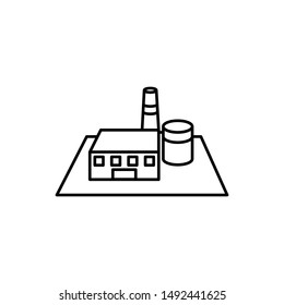 factory illustration, icon design template