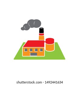 factory illustration, icon design template