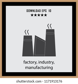 factory, indistry  vector icon