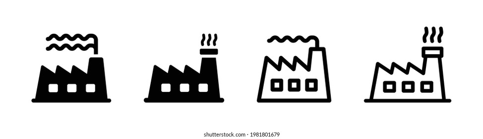 Factory, industrial building icon. Element vector illustration