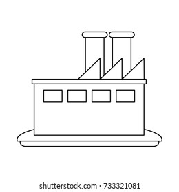factory industrial building icon image 
