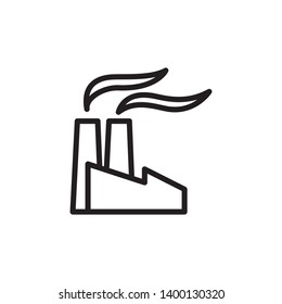 factory, industrial icon, symbol template 