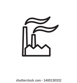 factory, industrial icon, symbol template 