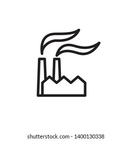 factory, industrial icon, symbol template 