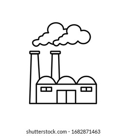 Factory industrial icon vector logo
